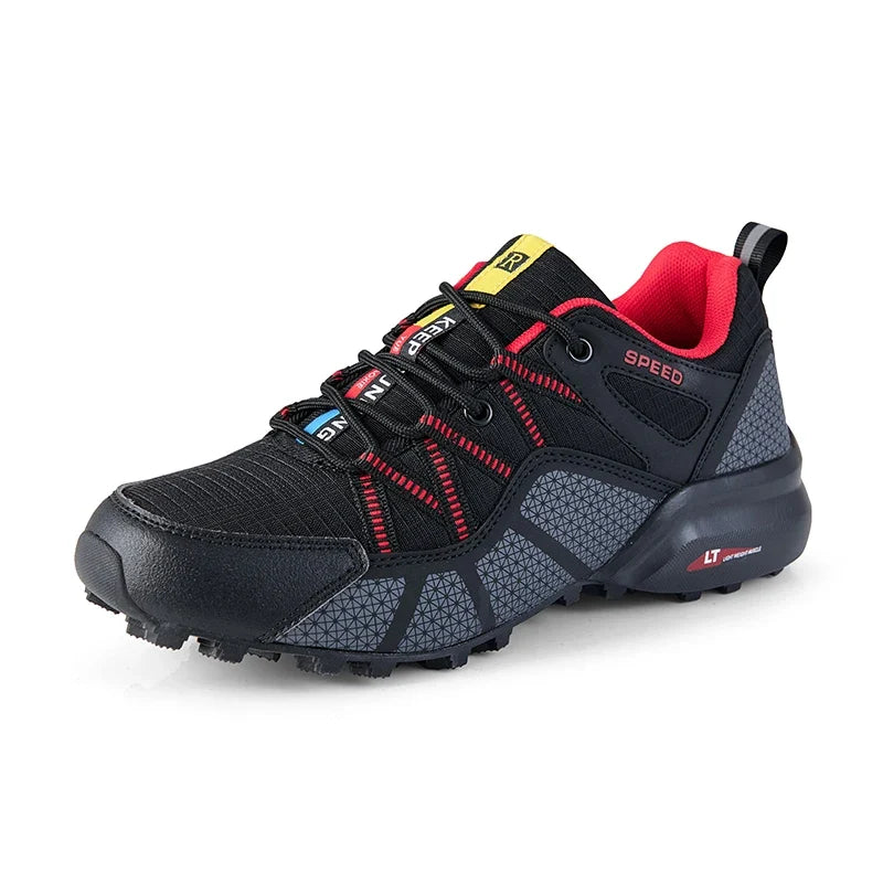 Chaussures de randonnée homme résistantes à l'eau à tige mi-haute, antidérapantes