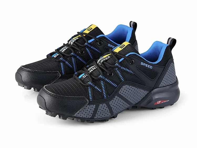 Chaussures de randonnée homme basses résistantes à l'eau et respirantes, tout-terrain