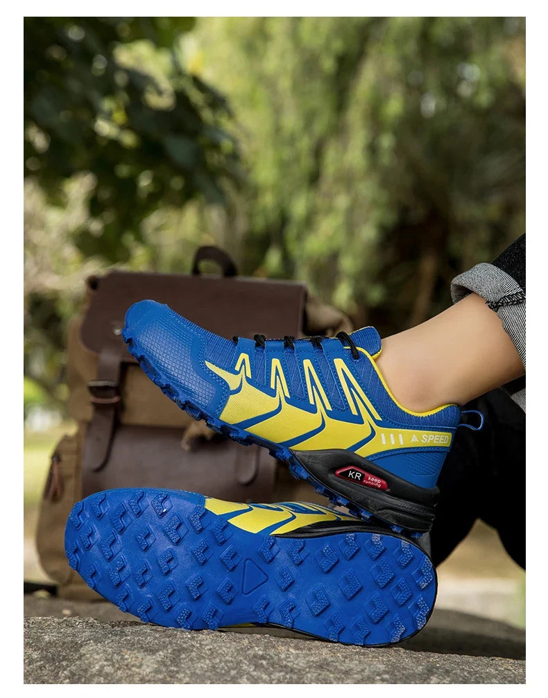 Chaussures de randonnée et trekking homme résistantes à l'eau, semelle crantée