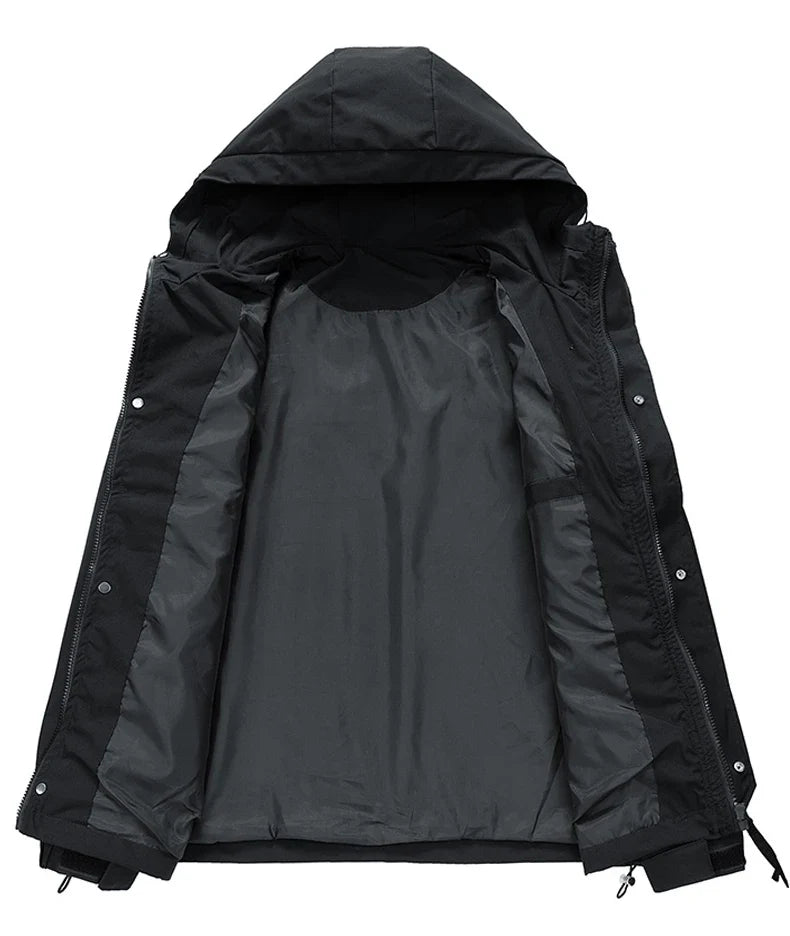 Veste de randonnée homme softshell à capuche, légère et coupe-vent