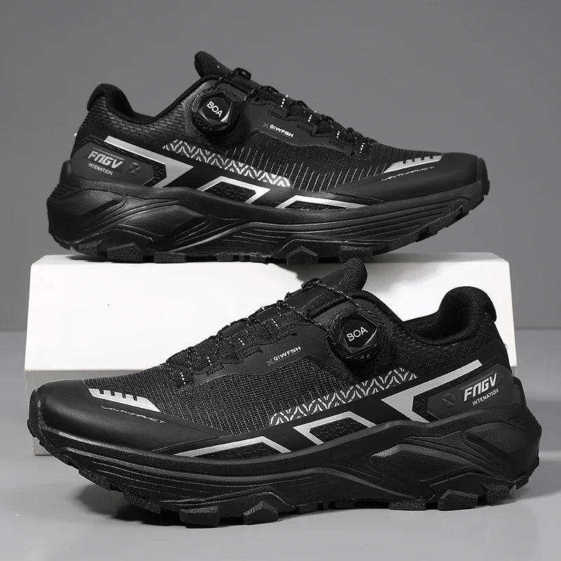 Chaussures de marche homme respirantes et résistantes, doublure mesh anti-odeur
