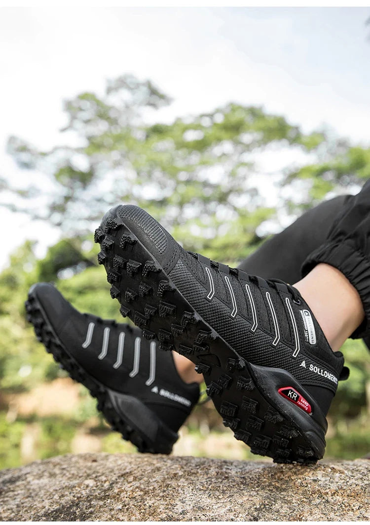 Chaussures de randonnée homme résistantes à l'eau et antidérapantes, tout-terrain