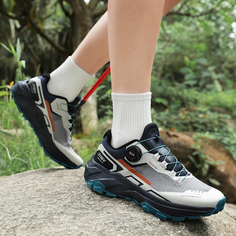Chaussures de marche homme respirantes et résistantes, doublure mesh anti-odeur