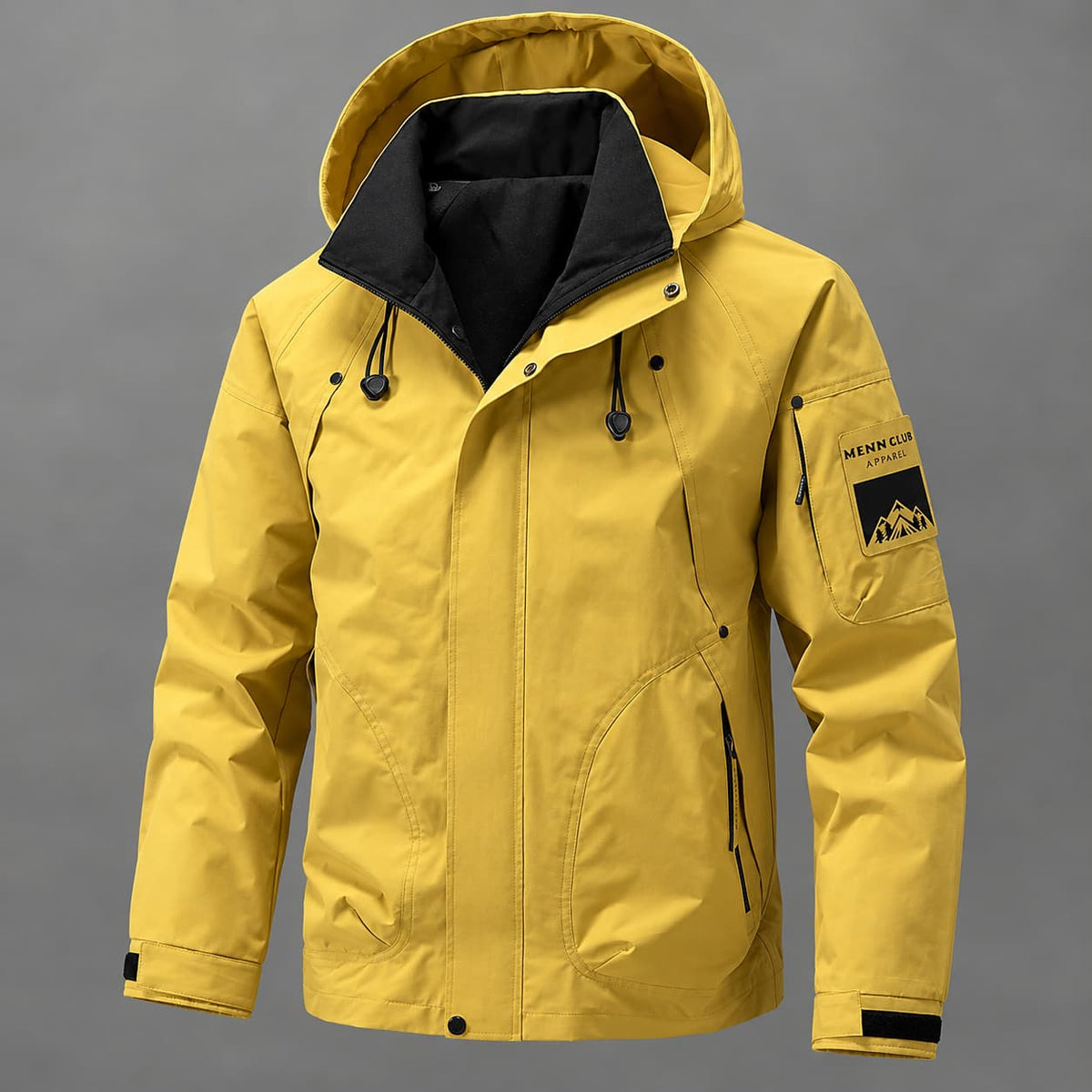 Veste de randonnée homme softshell à capuche, coupe-vent