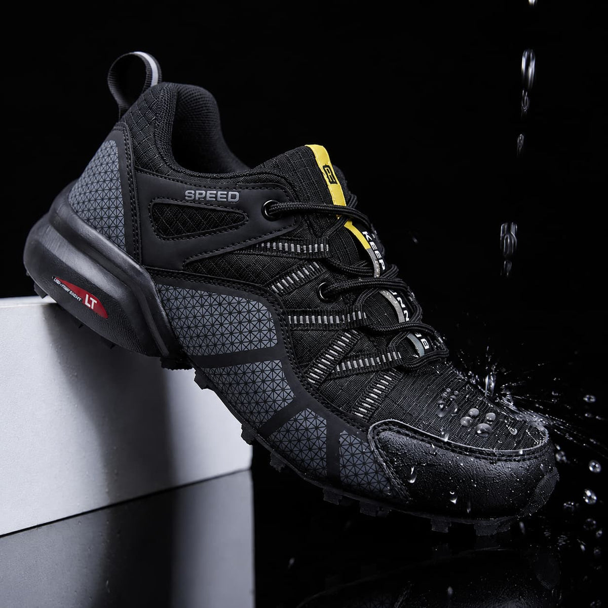 Chaussures de randonnée homme basses résistantes à l'eau et respirantes, tout-terrain