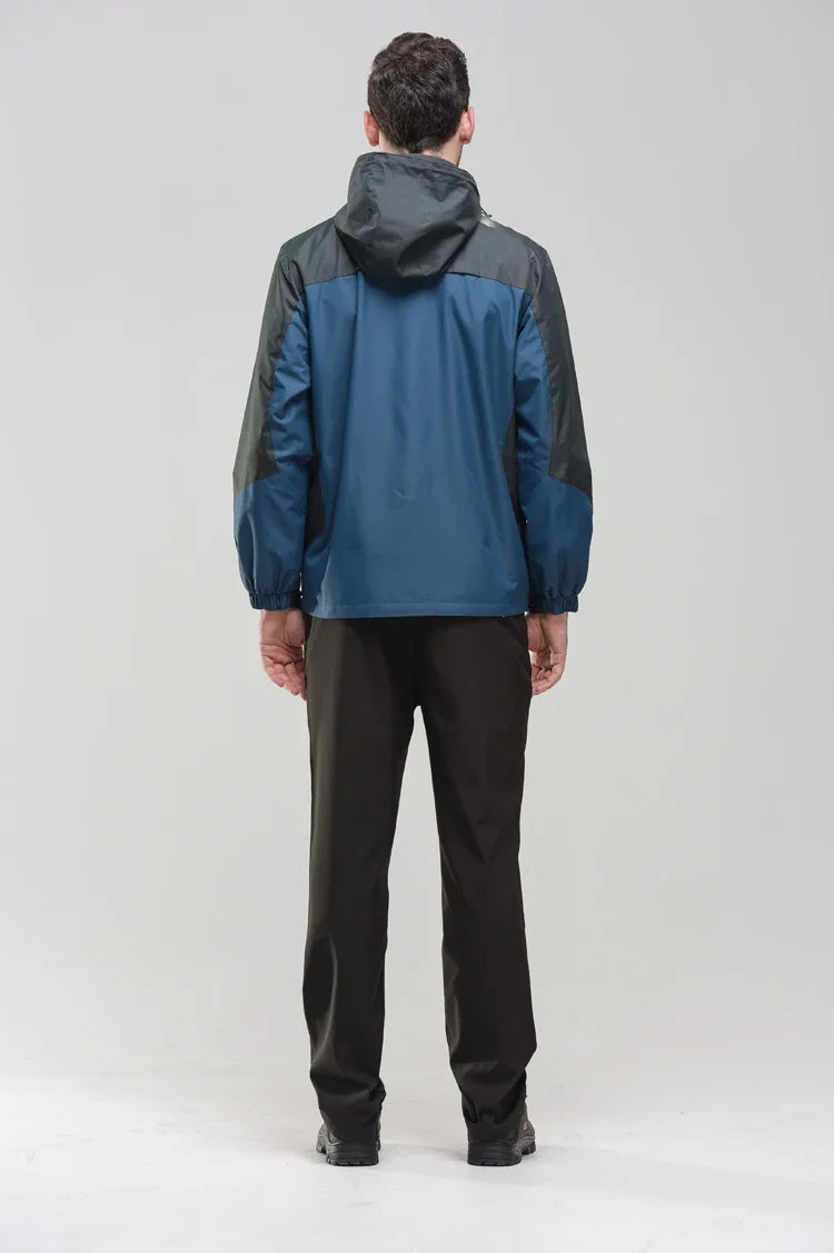 Veste de randonnée homme coupe-vent déperlante, respirante