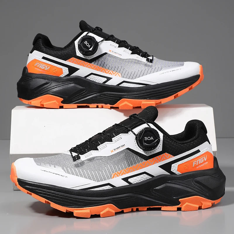 Chaussures de marche homme respirantes et résistantes, doublure mesh anti-odeur