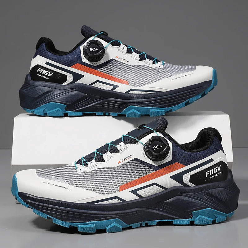 Chaussures de marche homme respirantes et résistantes, doublure mesh anti-odeur