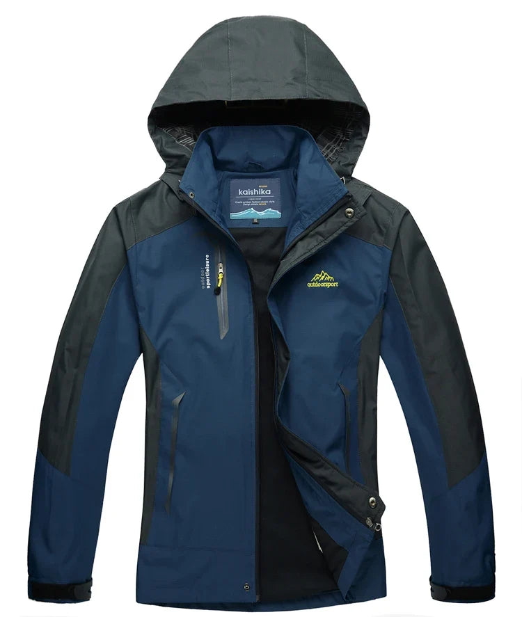 Veste de randonnée homme coupe-vent déperlante, respirante