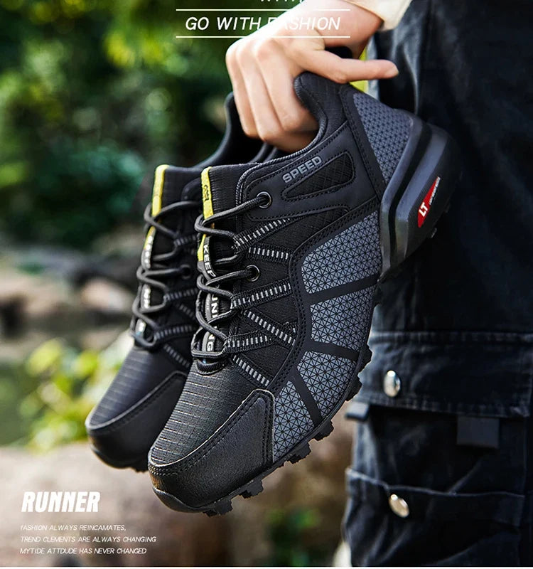 Chaussures de randonnée homme basses résistantes à l'eau et respirantes, tout-terrain