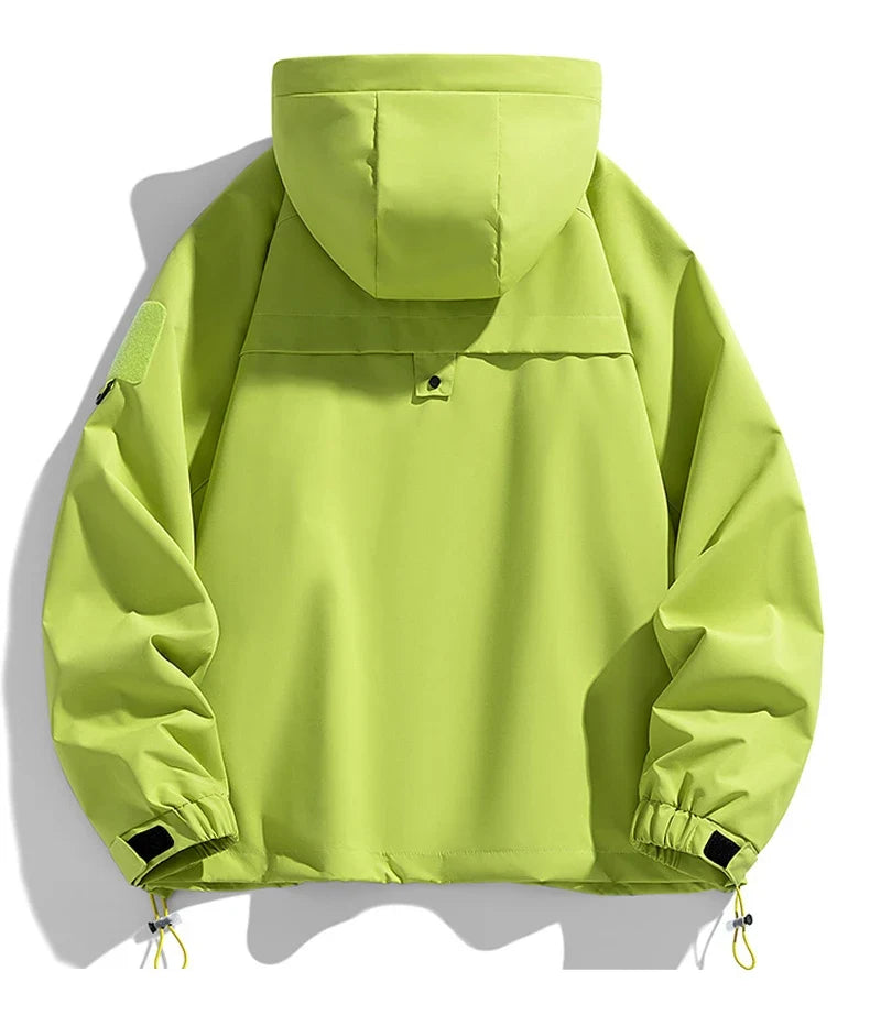Veste de randonnée homme softshell à capuche, légère et coupe-vent