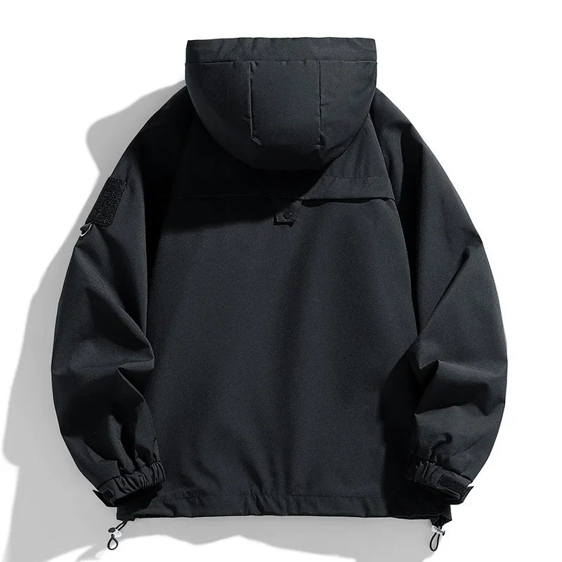 Veste de randonnée homme softshell à capuche, légère et coupe-vent