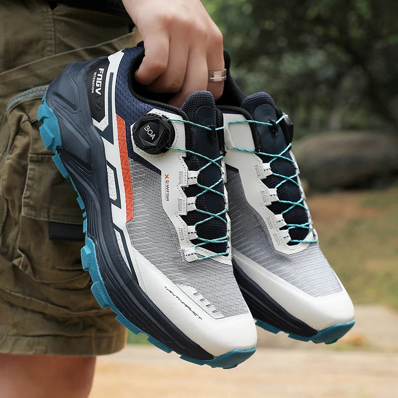Chaussures de marche homme respirantes et résistantes, doublure mesh anti-odeur