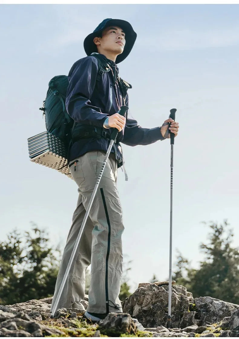 Bâton de randonnée pliable à ouverture rapide, aluminium