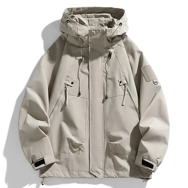 Veste de randonnée homme softshell à capuche, légère et coupe-vent