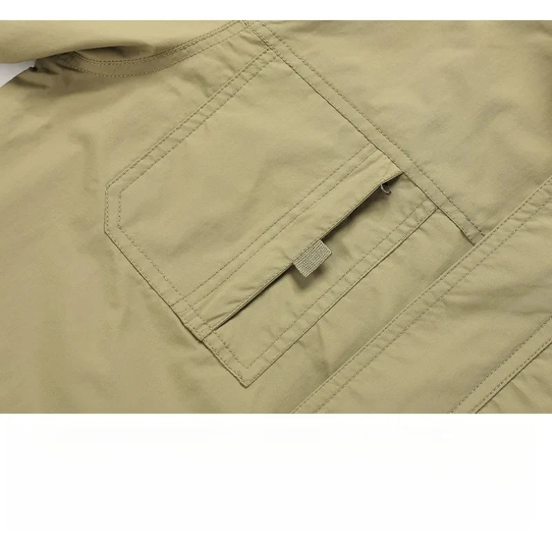 Veste de randonnée homme à capuche amovible, respirante