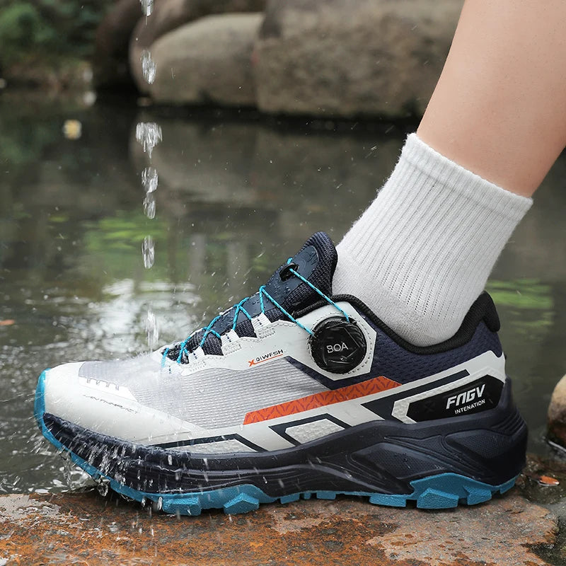 Chaussures de marche homme respirantes et résistantes, doublure mesh anti-odeur