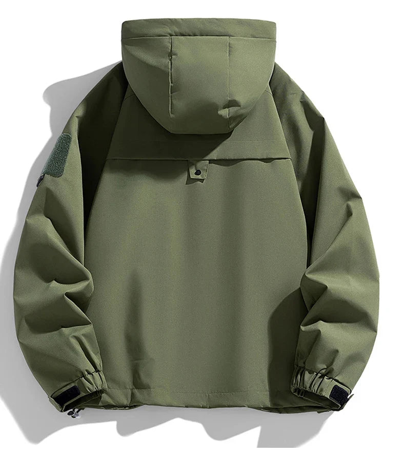 Veste de randonnée homme softshell à capuche, légère et coupe-vent